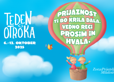 TEDEN OTROKA 2025: Prijaznost ti bo krila dala, vedno reci prosim in hvala
